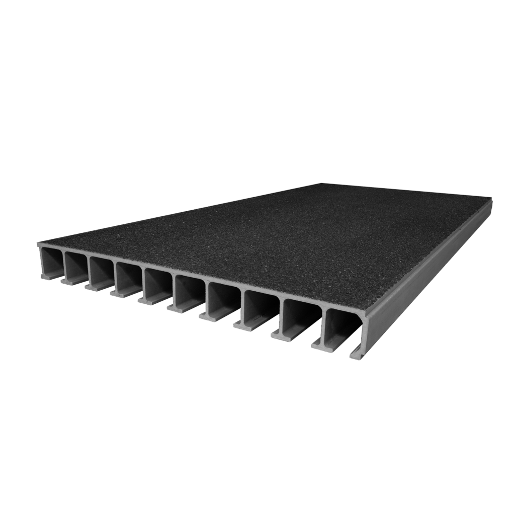 Krafton fiiberkiud tugevdatud plastikust silla tekiplaadi profiil libisemisvastase kattega